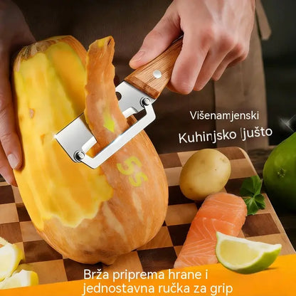 🔥【Kupite 1, dobijte 1 gratis】💥🔪Višenamjenska gulilica od nehrđajućeg čelika🧅
