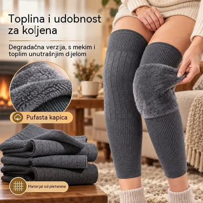 【1 par】🦵 Topli zimski štitnici za koljena · Izuzetno dugi model s mekanom podstavom · Produžena zaštita za koljena i noge!