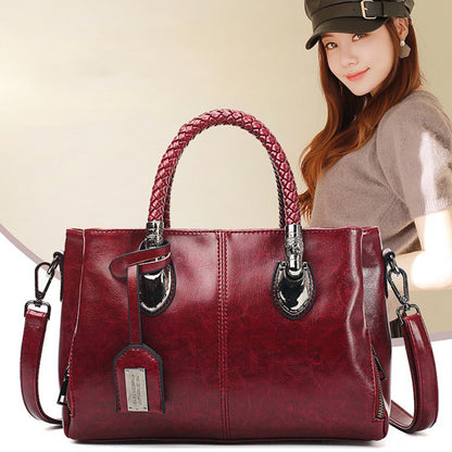 👜【50% popust】Starinska bostonska usnjena torbica, mehka usnjena torba, ki se lahko nosi na eni rami