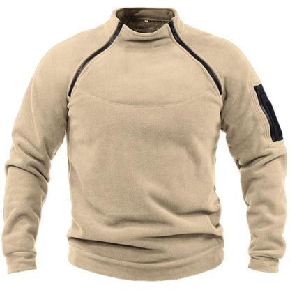 🎉✨【S-4XL】2025 nowa moda męska zimowa ciepła polarowa kurtka bazowa, bluza