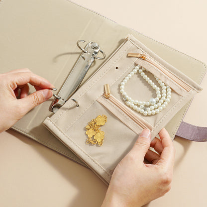 🔥 Vročih 50 % popusta 🔥 Elegantna, prenosna torba za shranjevanje nakita s karo vzorcem