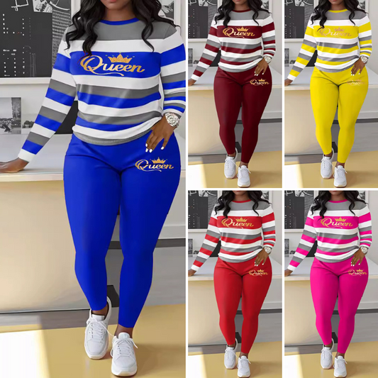 🌈😍Stylowy, hiphopowy strój (pasiasty top + legginsy)