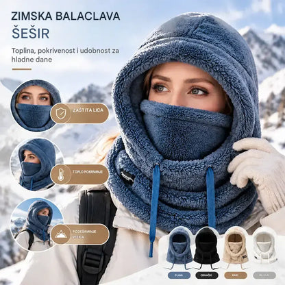 ❄️ Ženska termo kapuljača s podstavom od flisa: zimska zaštita i toplina!