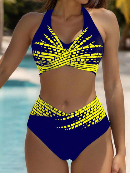 👙 【Popust 50 % 💥】【L–5XL】👉 Dvodijelni bikini za žene u većim veličinama ✅ Visoki struk ✅ Visoka elastičnost