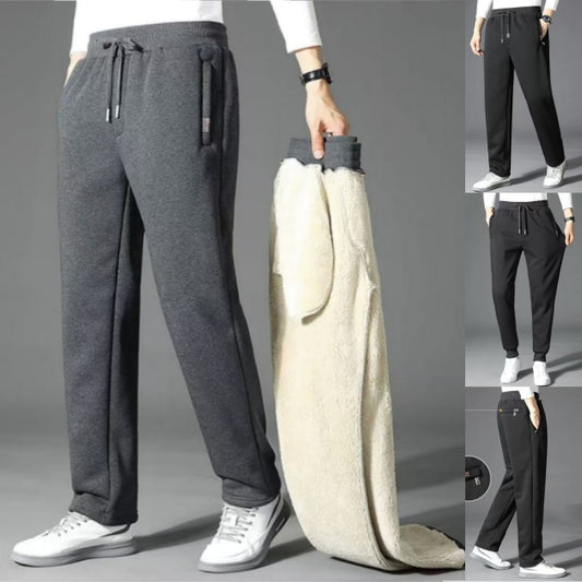 👖【Vremenski ograničen popust】🔥【M-5XL】Zimske muške zimske ležerne hlače od janjeće vune✅【40-100 kg】