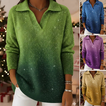 【S-5XL】Pleteni pulover z vzorcem sanjavega zvezdnega neba