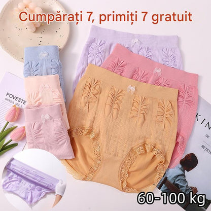 👩🔥【7 kom】(60-100 kg) visoka elastičnost, antibakterijske gaćice visokog struka, oblikovanje trbuha, plus size donje rublje